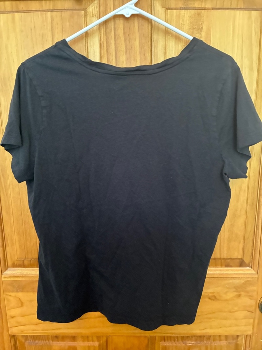 a new day Women’s Black V-Neck Short Sleeve Tee Size Large - Picture 7 of 9